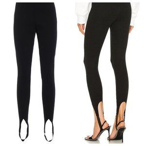 AELLA 'Ikram' Black Stirrup Ponte Pants Leggings